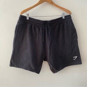 Gymshark Crest Shorts Black Slim Fit Athletic A2A1S Men’s Size XL